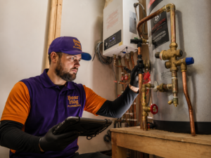 Tankless water heater installation in Flagstaff