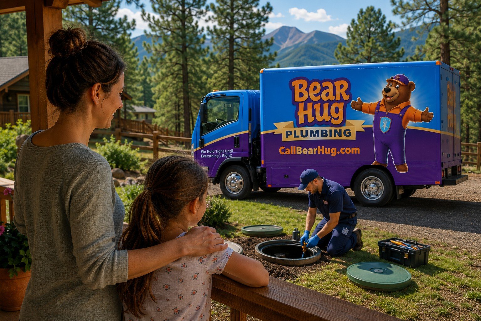 Bear Hug truck and family